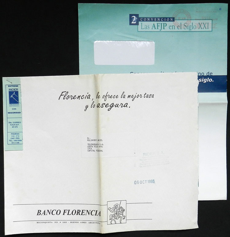 Lot 892 - Argentina private posts -  Guillermo Jalil - Philatino Auction # 2615 ARGENTINA: Spectacular auction with material from all periods, including many rarities!