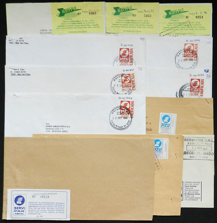 Lot 896 - Argentina private posts -  Guillermo Jalil - Philatino Auction # 2615 ARGENTINA: Spectacular auction with material from all periods, including many rarities!