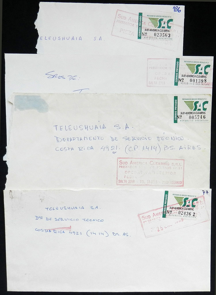 Lot 899 - Argentina private posts -  Guillermo Jalil - Philatino Auction # 2615 ARGENTINA: Spectacular auction with material from all periods, including many rarities!