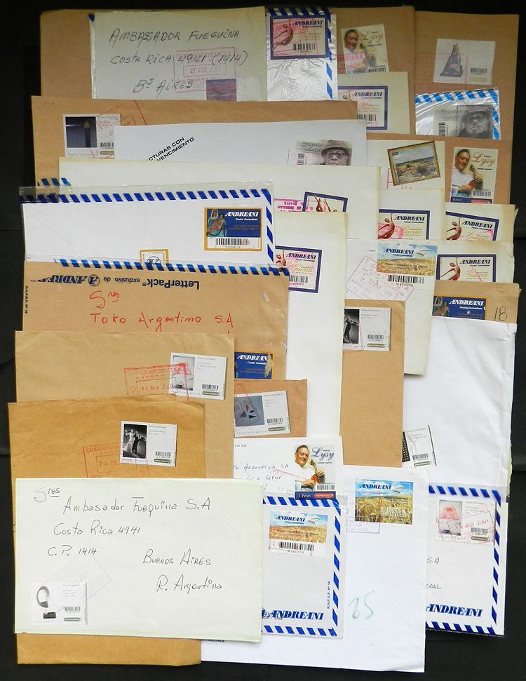 Lot 871 - Argentina private posts -  Guillermo Jalil - Philatino Auction # 2615 ARGENTINA: Spectacular auction with material from all periods, including many rarities!