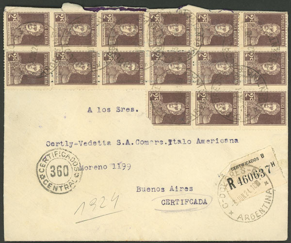 Lot 932 - Argentina postal history - Guillermo Jalil - Philatino Auction # 2615 ARGENTINA: Spectacular auction with material from all periods, including many rarities! Lot 932 - Argentina postal history - Guillermo Jalil - Philatino Auction # 2615 ARGENTINA: Spectacular auction with material from all periods, including many rarities!