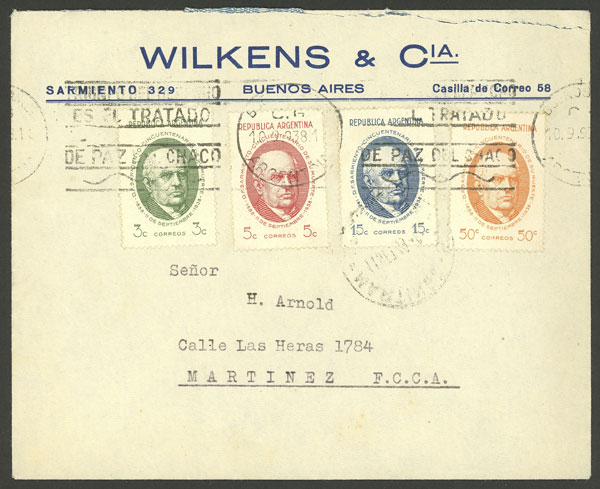 Lot 942 - Argentina postal history - Guillermo Jalil - Philatino Auction # 2615 ARGENTINA: Spectacular auction with material from all periods, including many rarities! Lot 942 - Argentina postal history - Guillermo Jalil - Philatino Auction # 2615 ARGENTINA: Spectacular auction with material from all periods, including many rarities!