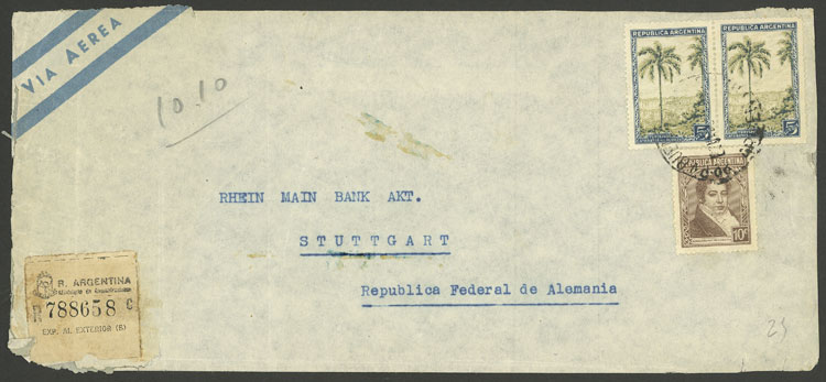 Lot 960 - Argentina postal history - Guillermo Jalil - Philatino Auction # 2615 ARGENTINA: Spectacular auction with material from all periods, including many rarities! Lot 960 - Argentina postal history - Guillermo Jalil - Philatino Auction # 2615 ARGENTINA: Spectacular auction with material from all periods, including many rarities!