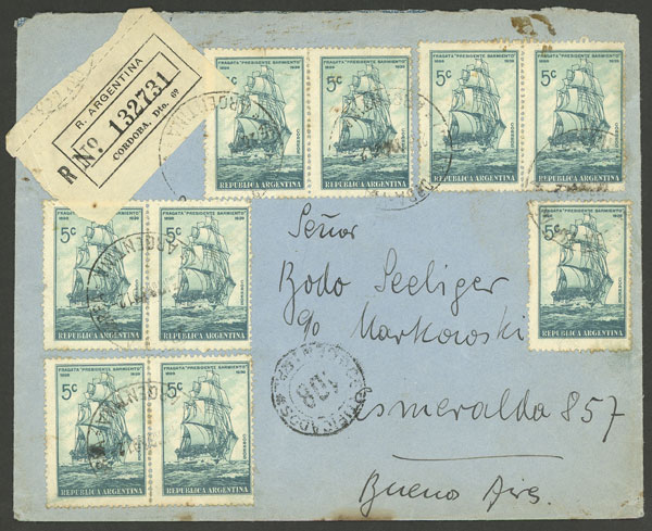Lot 943 - Argentina postal history - Guillermo Jalil - Philatino Auction # 2615 ARGENTINA: Spectacular auction with material from all periods, including many rarities! Lot 943 - Argentina postal history - Guillermo Jalil - Philatino Auction # 2615 ARGENTINA: Spectacular auction with material from all periods, including many rarities!