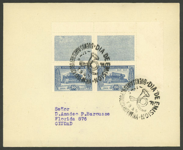Lot 951 - Argentina postal history - Guillermo Jalil - Philatino Auction # 2615 ARGENTINA: Spectacular auction with material from all periods, including many rarities! Lot 951 - Argentina postal history - Guillermo Jalil - Philatino Auction # 2615 ARGENTINA: Spectacular auction with material from all periods, including many rarities!