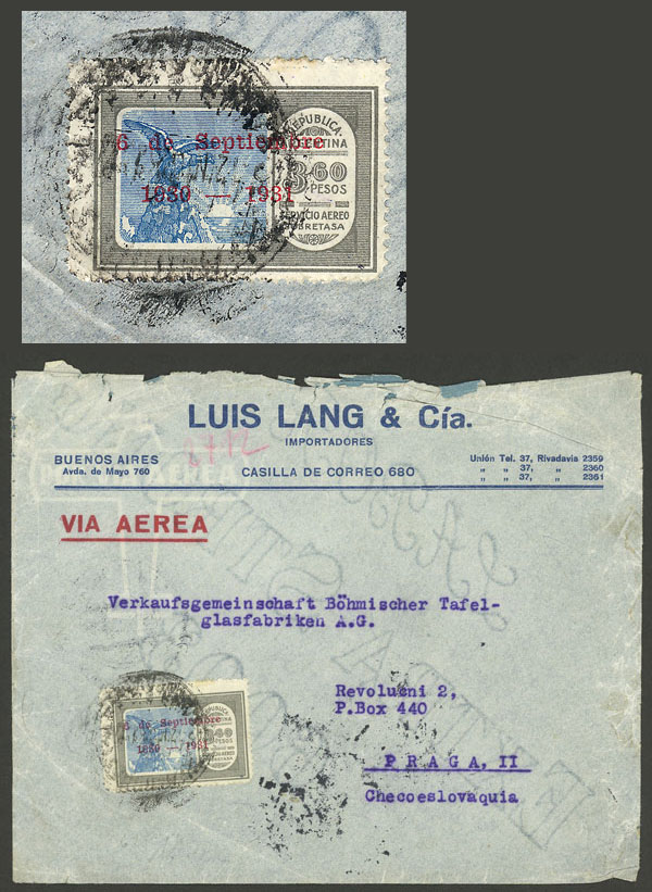 Lot 938 - Argentina postal history - Guillermo Jalil - Philatino Auction # 2615 ARGENTINA: Spectacular auction with material from all periods, including many rarities! Lot 938 - Argentina postal history - Guillermo Jalil - Philatino Auction # 2615 ARGENTINA: Spectacular auction with material from all periods, including many rarities!