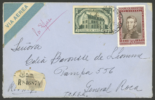 Lot 954 - Argentina postal history - Guillermo Jalil - Philatino Auction # 2615 ARGENTINA: Spectacular auction with material from all periods, including many rarities! Lot 954 - Argentina postal history - Guillermo Jalil - Philatino Auction # 2615 ARGENTINA: Spectacular auction with material from all periods, including many rarities!