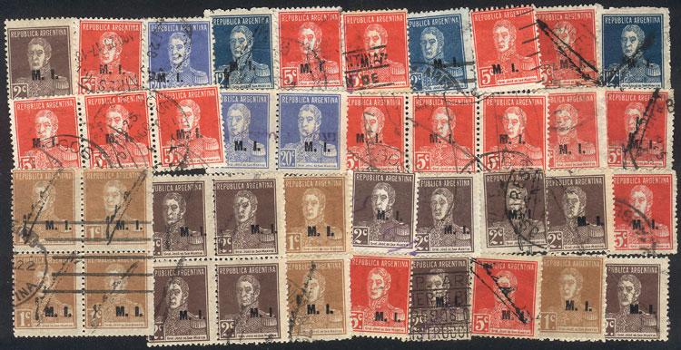 Lot 816 - Argentina official stamps -  Guillermo Jalil - Philatino Auction # 2615 ARGENTINA: Spectacular auction with material from all periods, including many rarities!