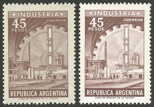Lot 530 - Argentina general issues -  Guillermo Jalil - Philatino Auction # 2615 ARGENTINA: Spectacular auction with material from all periods, including many rarities!