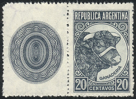 Lot 291 - Argentina general issues -  Guillermo Jalil - Philatino Auction # 2615 ARGENTINA: Spectacular auction with material from all periods, including many rarities!