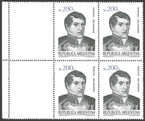 Lot 708 - Argentina general issues -  Guillermo Jalil - Philatino Auction # 2615 ARGENTINA: Spectacular auction with material from all periods, including many rarities!