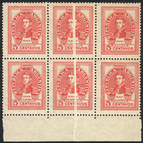 Lot 285 - Argentina general issues -  Guillermo Jalil - Philatino Auction # 2615 ARGENTINA: Spectacular auction with material from all periods, including many rarities!