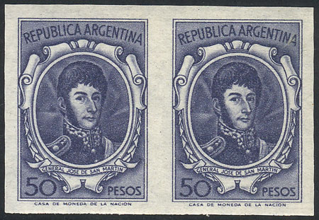 Lot 538 - Argentina general issues -  Guillermo Jalil - Philatino Auction # 2615 ARGENTINA: Spectacular auction with material from all periods, including many rarities!