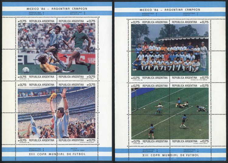 Lot 786 - Argentina souvenir sheets - Guillermo Jalil - Philatino Auction # 2615 ARGENTINA: Spectacular auction with material from all periods, including many rarities! Lot 786 - Argentina souvenir sheets - Guillermo Jalil - Philatino Auction # 2615 ARGENTINA: Spectacular auction with material from all periods, including many rarities!