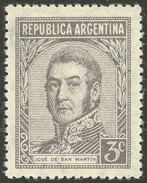 Lot 231 - Argentina general issues -  Guillermo Jalil - Philatino Auction # 2615 ARGENTINA: Spectacular auction with material from all periods, including many rarities!