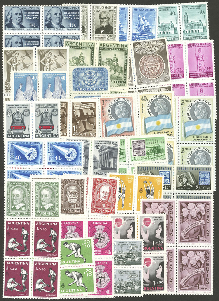 Lot 995 - Argentina Lots and Collections -  Guillermo Jalil - Philatino Auction # 2615 ARGENTINA: Spectacular auction with material from all periods, including many rarities!