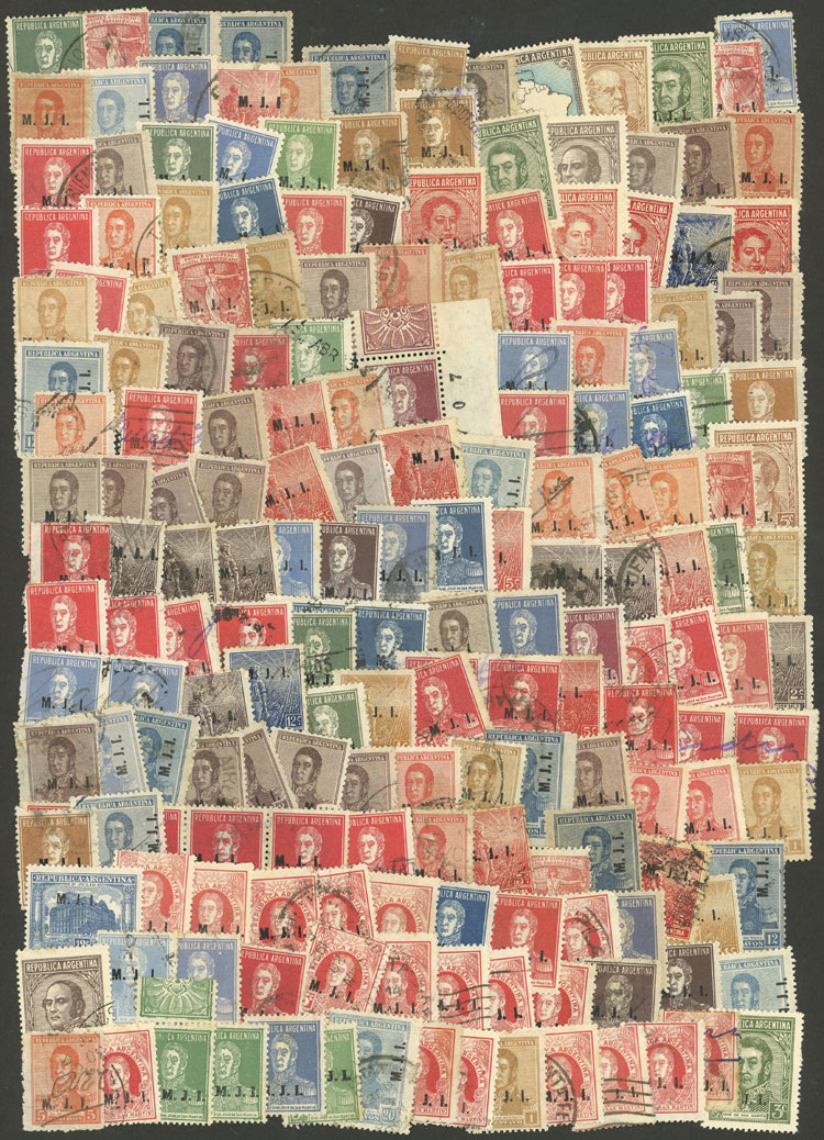 Lot 818 - Argentina official stamps -  Guillermo Jalil - Philatino Auction # 2615 ARGENTINA: Spectacular auction with material from all periods, including many rarities!
