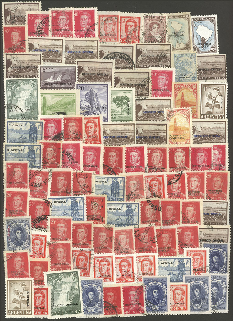 Lot 855 - Argentina official stamps -  Guillermo Jalil - Philatino Auction # 2615 ARGENTINA: Spectacular auction with material from all periods, including many rarities!