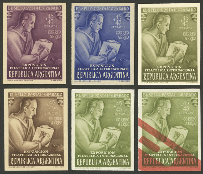Lot 339 - Argentina general issues -  Guillermo Jalil - Philatino Auction # 2615 ARGENTINA: Spectacular auction with material from all periods, including many rarities!