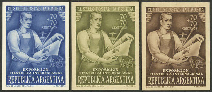 Lot 340 - Argentina general issues -  Guillermo Jalil - Philatino Auction # 2615 ARGENTINA: Spectacular auction with material from all periods, including many rarities!