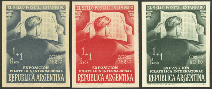 Lot 341 - Argentina general issues -  Guillermo Jalil - Philatino Auction # 2615 ARGENTINA: Spectacular auction with material from all periods, including many rarities!