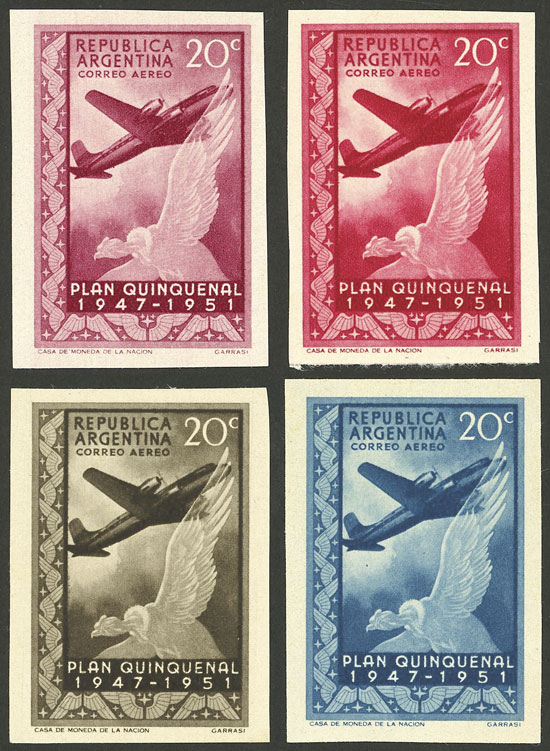 Lot 348 - Argentina general issues -  Guillermo Jalil - Philatino Auction # 2615 ARGENTINA: Spectacular auction with material from all periods, including many rarities!