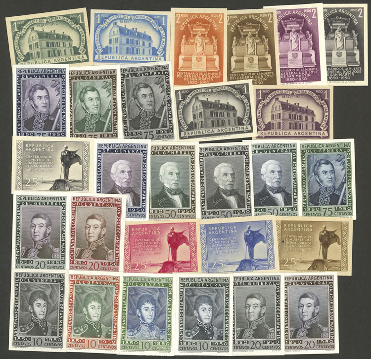 Lot 333 - Argentina general issues -  Guillermo Jalil - Philatino Auction # 2615 ARGENTINA: Spectacular auction with material from all periods, including many rarities!