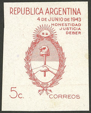 Lot 302 - Argentina general issues - Guillermo Jalil - Philatino Auction # 2615 ARGENTINA: Spectacular auction with material from all periods, including many rarities! Lot 302 - Argentina general issues - Guillermo Jalil - Philatino Auction # 2615 ARGENTINA: Spectacular auction with material from all periods, including many rarities!