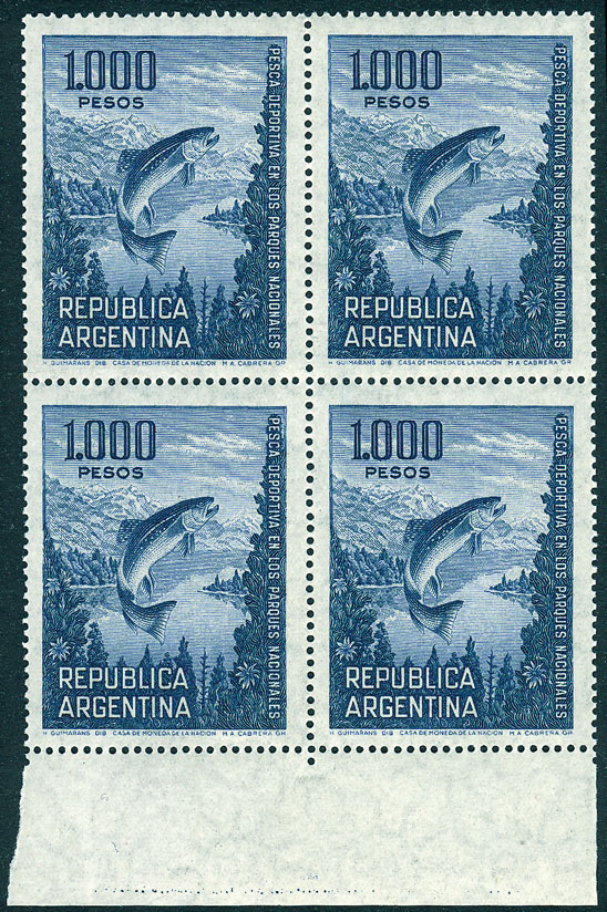Lot 542 - Argentina general issues -  Guillermo Jalil - Philatino Auction # 2615 ARGENTINA: Spectacular auction with material from all periods, including many rarities!