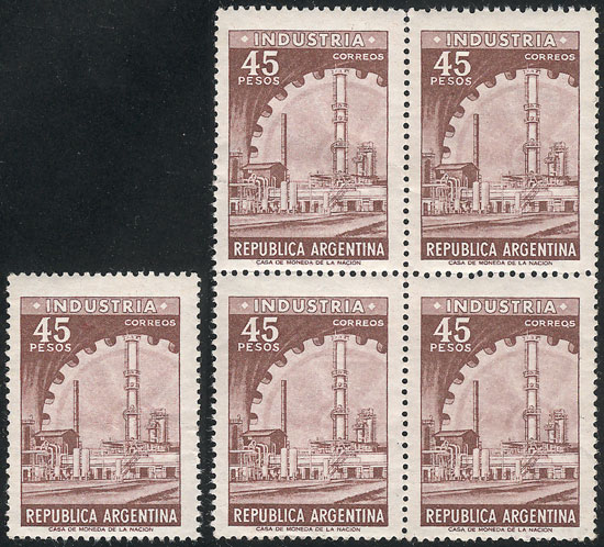 Lot 529 - Argentina general issues -  Guillermo Jalil - Philatino Auction # 2615 ARGENTINA: Spectacular auction with material from all periods, including many rarities!