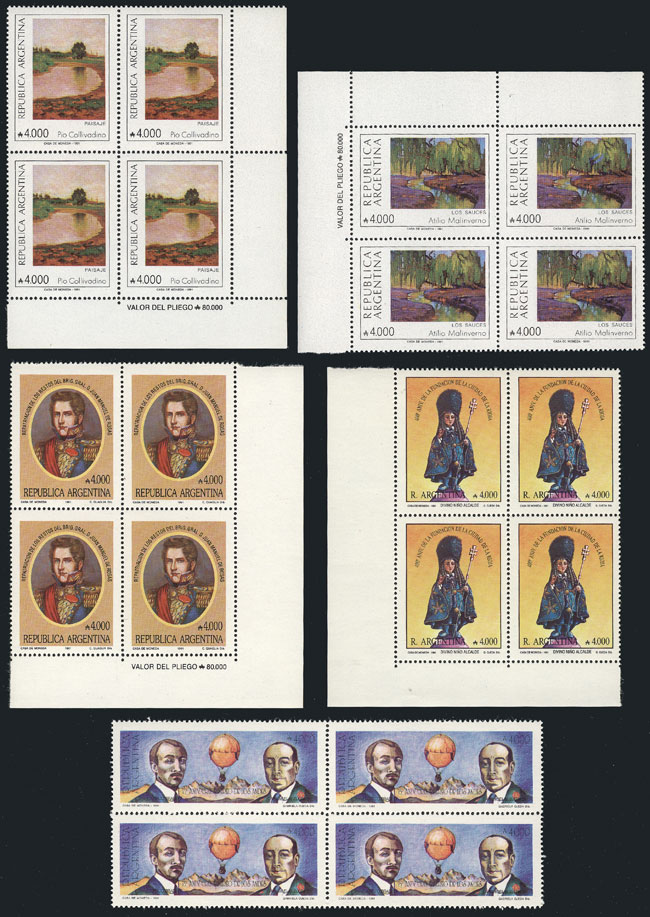 Lot 723 - Argentina general issues -  Guillermo Jalil - Philatino Auction # 2615 ARGENTINA: Spectacular auction with material from all periods, including many rarities!