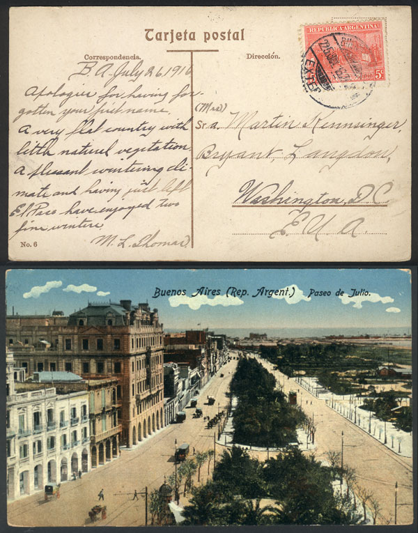 Lot 924 - Argentina postal history - Guillermo Jalil - Philatino Auction # 2615 ARGENTINA: Spectacular auction with material from all periods, including many rarities! Lot 924 - Argentina postal history - Guillermo Jalil - Philatino Auction # 2615 ARGENTINA: Spectacular auction with material from all periods, including many rarities!