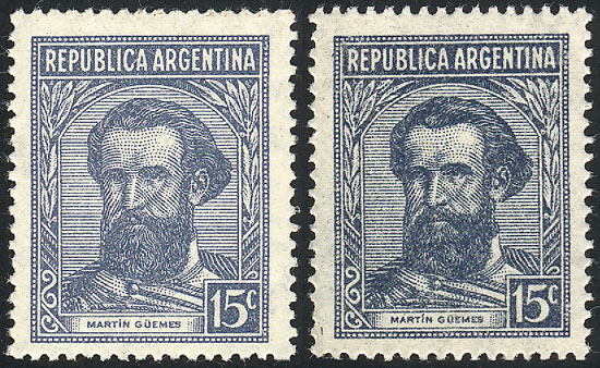 Lot 289 - Argentina general issues -  Guillermo Jalil - Philatino Auction # 2615 ARGENTINA: Spectacular auction with material from all periods, including many rarities!