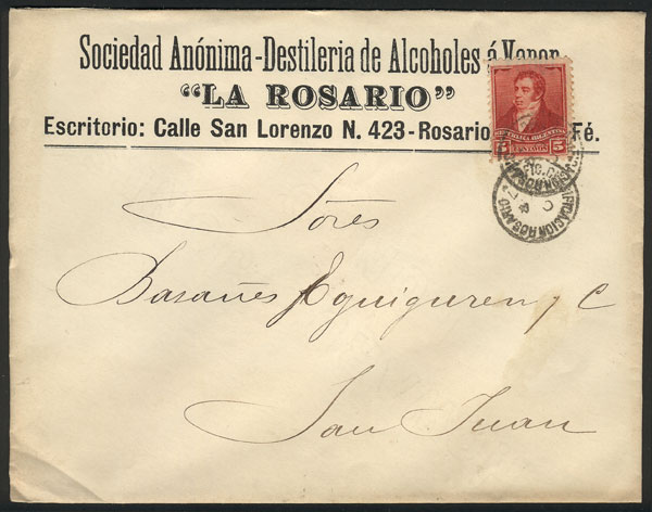 Lot 912 - Argentina postal history - Guillermo Jalil - Philatino Auction # 2615 ARGENTINA: Spectacular auction with material from all periods, including many rarities! Lot 912 - Argentina postal history - Guillermo Jalil - Philatino Auction # 2615 ARGENTINA: Spectacular auction with material from all periods, including many rarities!