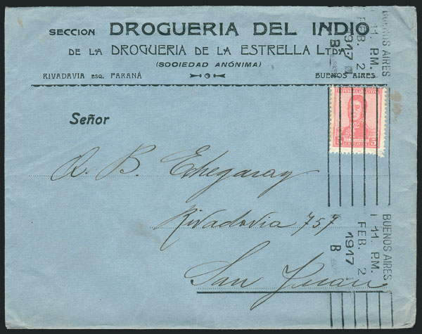 Lot 925 - Argentina postal history - Guillermo Jalil - Philatino Auction # 2615 ARGENTINA: Spectacular auction with material from all periods, including many rarities! Lot 925 - Argentina postal history - Guillermo Jalil - Philatino Auction # 2615 ARGENTINA: Spectacular auction with material from all periods, including many rarities!