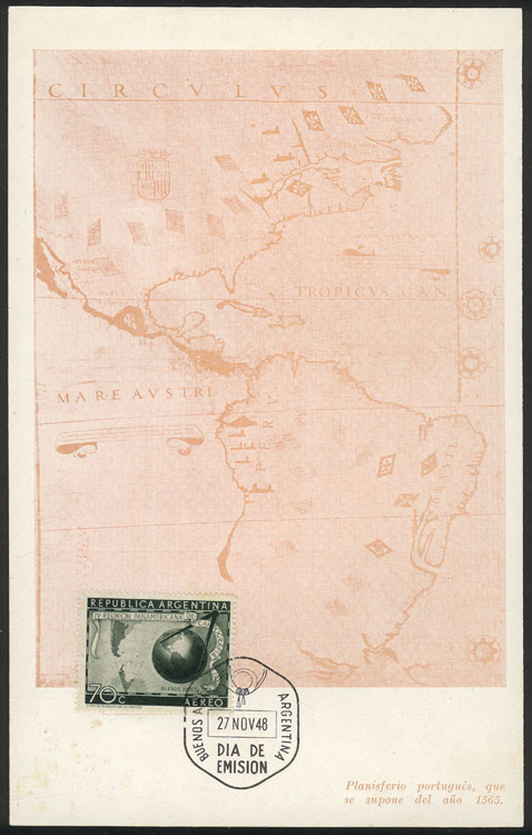 Lot 747 - Argentina airmail - Guillermo Jalil - Philatino Auction # 2615 ARGENTINA: Spectacular auction with material from all periods, including many rarities! Lot 747 - Argentina airmail - Guillermo Jalil - Philatino Auction # 2615 ARGENTINA: Spectacular auction with material from all periods, including many rarities!
