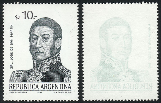 Lot 705 - Argentina general issues -  Guillermo Jalil - Philatino Auction # 2615 ARGENTINA: Spectacular auction with material from all periods, including many rarities!