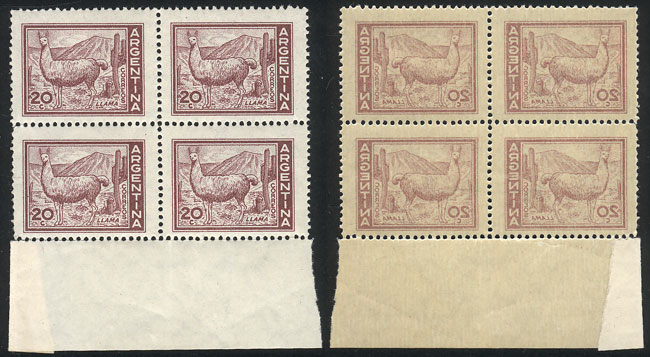 Lot 421 - Argentina general issues -  Guillermo Jalil - Philatino Auction # 2615 ARGENTINA: Spectacular auction with material from all periods, including many rarities!