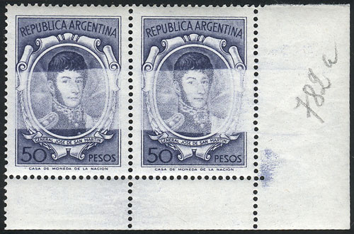 Lot 535 - Argentina general issues -  Guillermo Jalil - Philatino Auction # 2615 ARGENTINA: Spectacular auction with material from all periods, including many rarities!