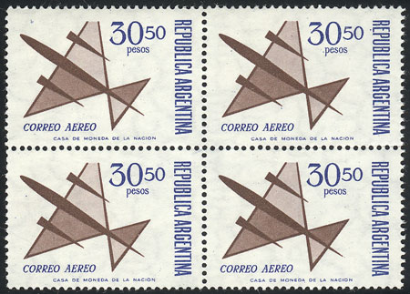 Lot 549 - Argentina general issues -  Guillermo Jalil - Philatino Auction # 2615 ARGENTINA: Spectacular auction with material from all periods, including many rarities!