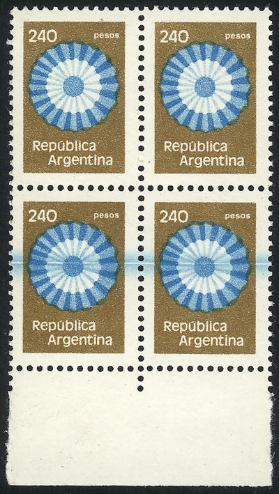Lot 680 - Argentina general issues -  Guillermo Jalil - Philatino Auction # 2615 ARGENTINA: Spectacular auction with material from all periods, including many rarities!