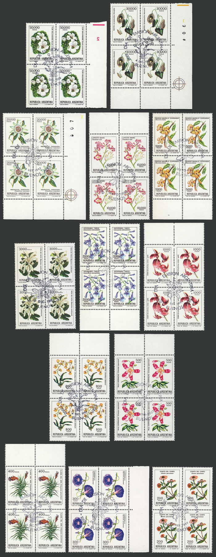 Lot 696 - Argentina general issues -  Guillermo Jalil - Philatino Auction # 2615 ARGENTINA: Spectacular auction with material from all periods, including many rarities!