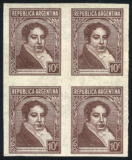 Lot 227 - Argentina general issues -  Guillermo Jalil - Philatino Auction # 2615 ARGENTINA: Spectacular auction with material from all periods, including many rarities!