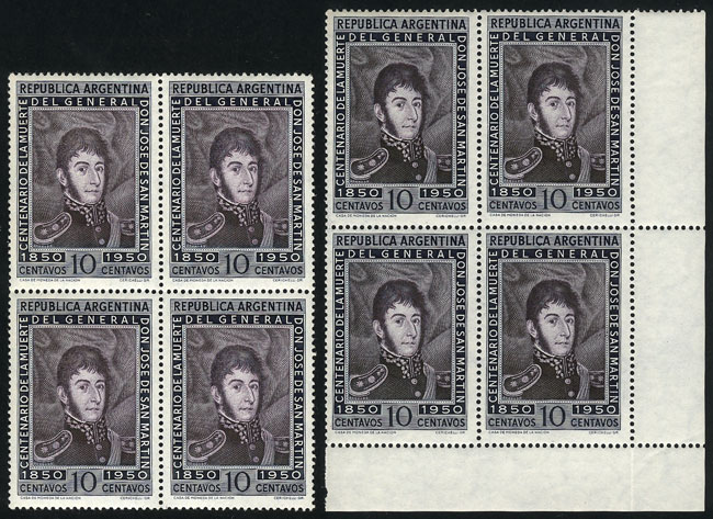 Lot 332 - Argentina general issues -  Guillermo Jalil - Philatino Auction # 2615 ARGENTINA: Spectacular auction with material from all periods, including many rarities!