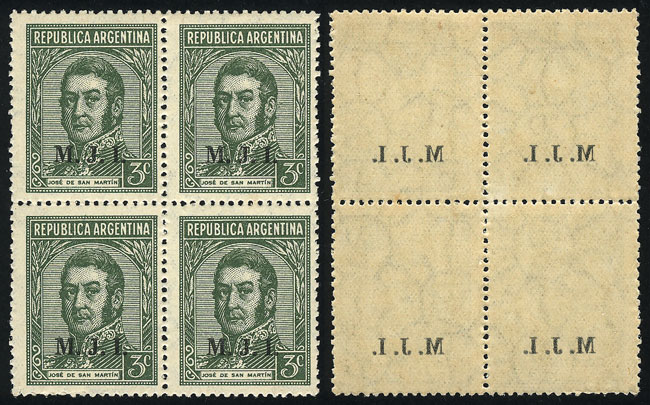 Lot 827 - Argentina official stamps - Guillermo Jalil - Philatino Auction # 2615 ARGENTINA: Spectacular auction with material from all periods, including many rarities! Lot 827 - Argentina official stamps - Guillermo Jalil - Philatino Auction # 2615 ARGENTINA: Spectacular auction with material from all periods, including many rarities!