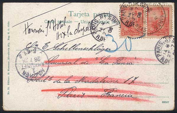 Lot 920 - Argentina postal history - Guillermo Jalil - Philatino Auction # 2615 ARGENTINA: Spectacular auction with material from all periods, including many rarities! Lot 920 - Argentina postal history - Guillermo Jalil - Philatino Auction # 2615 ARGENTINA: Spectacular auction with material from all periods, including many rarities!