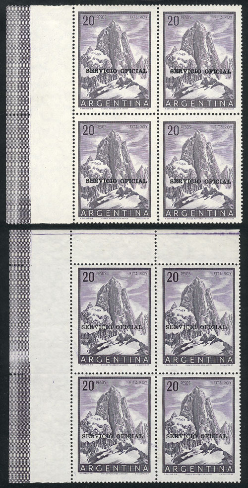 Lot 856 - Argentina official stamps -  Guillermo Jalil - Philatino Auction # 2615 ARGENTINA: Spectacular auction with material from all periods, including many rarities!