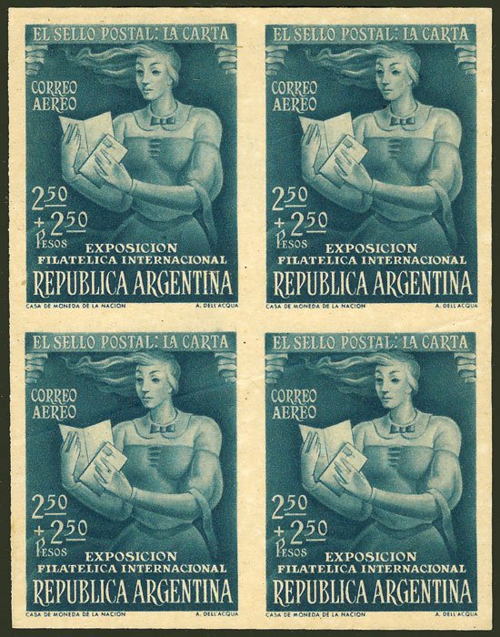 Lot 342 - Argentina general issues -  Guillermo Jalil - Philatino Auction # 2615 ARGENTINA: Spectacular auction with material from all periods, including many rarities!