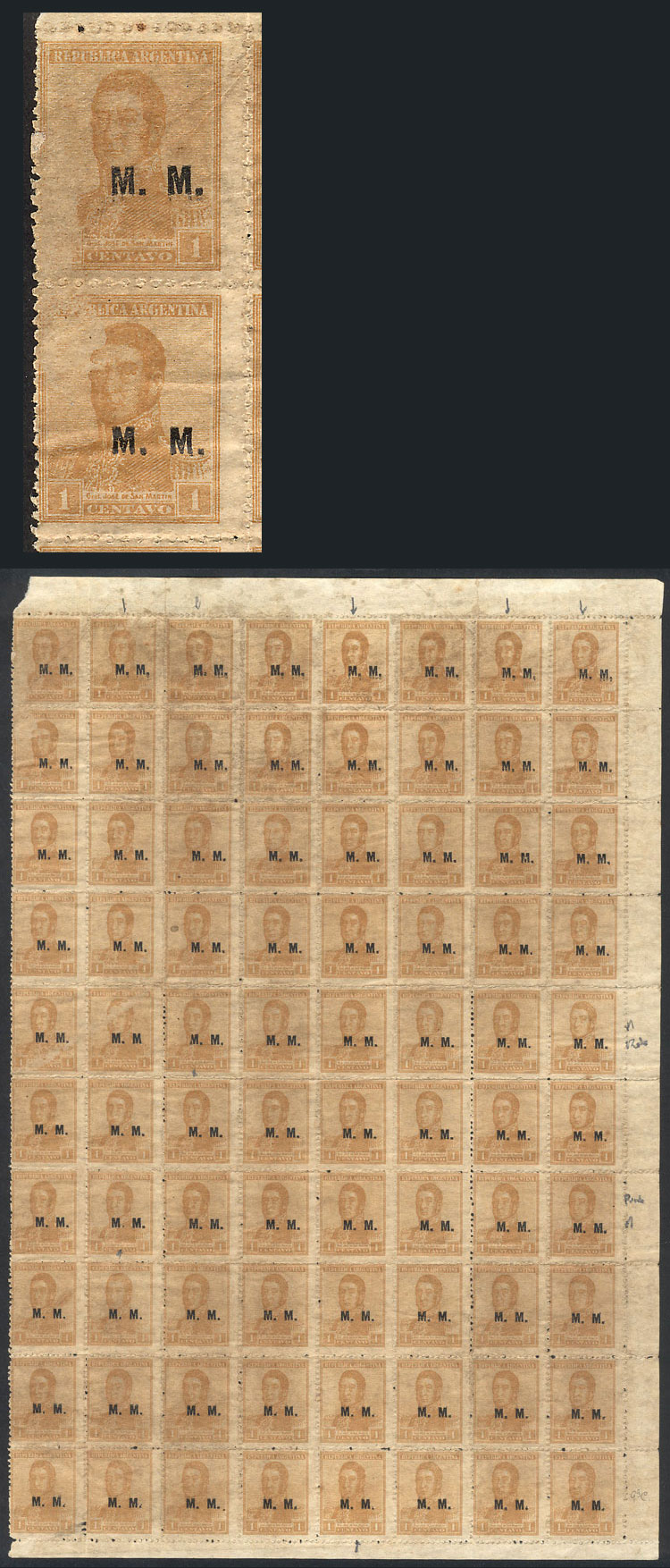 Lot 830 - Argentina official stamps - Guillermo Jalil - Philatino Auction # 2615 ARGENTINA: Spectacular auction with material from all periods, including many rarities! Lot 830 - Argentina official stamps - Guillermo Jalil - Philatino Auction # 2615 ARGENTINA: Spectacular auction with material from all periods, including many rarities!