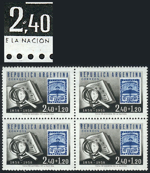 Lot 410 - Argentina general issues -  Guillermo Jalil - Philatino Auction # 2615 ARGENTINA: Spectacular auction with material from all periods, including many rarities!